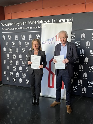 Nawiązanie współpracy Saint-Gobain z Wydziałem Inżynierii Materiałowej i Ceramiki AGH